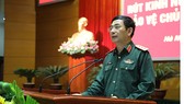 Thượng tướng Phan Văn Giang phát biểu tại hội nghị. Ảnh: BQP