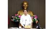 Phó Thủ tướng Chính phủ Lê Văn Thành phát biểu kết luận cuộc họp
