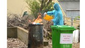 Ban quản lý khu cách ly tập trung xã Bình Minh (huyện Bù Đăng, tỉnh Bình Phước)  xử lý rác thải khu cách ly bằng lò đốt