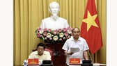   Chủ tịch nước Nguyễn Xuân Phúc phát biểu tại buổi làm việc