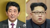 Thủ tướng Nhật Bản Shinzo Abe (trái) và Nhà lãnh đạo Triều Tiên Kim Jong-un. (Nguồn: Kyodo/TTXVN)