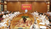 Chủ tịch nước Trần Đại Quang chủ trì Phiên họp thứ 6 của Ban Chỉ đạo cải cách Tư pháp Trung ương. Ảnh: TTXVN