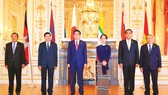 Thủ tướng Nguyễn Xuân Phúc cùng lãnh đạo các nước dự Hội nghị Cấp cao Hợp tác Mekong - Nhật Bản lần thứ 10  Ảnh: TTXVN