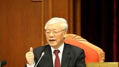  Tổng Bí thư, Chủ tịch nước Nguyễn Phú Trọng phát biểu bế mạc hội nghị      Ảnh: TTXVN