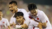 Công Phượng vui mừng sau pha ghi bàn vào lưới Hàn Quốc, quân bình tỷ số 1-1 cho U22 Việt Nam.