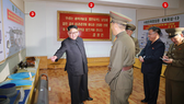 Lãnh đạo Kim Jong-un thị sát Viện Nguyên liệu hóa học Triều Tiên. Ảnh: KCNA