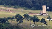Căn cứ phòng thủ tên lửa THAAD của quân đội Mỹ ở Seongju, tỉnh Bắc Gyeongsang, Hàn Quốc. Ảnh: YONHAP