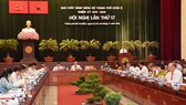 Toàn cảnh hội nghị lần thứ 17 Ban chấp hành Đảng bộ TPHCM khóa X, nhiệm kỳ 2015-2020. Ảnh: Việt Dũng