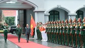 Thủ tướng Nguyễn Xuân Phúc tại buổi thăm và làm việc với Tổng cục II. Ảnh: VGP