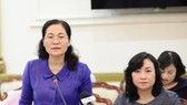 Đồng chí Nguyễn Thị Lệ phát biểu tại buổi giám sát. Ảnh: hcmcpv