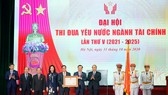 Thủ tướng Nguyễn Xuân Phúc tại Đại hội Thi đua yêu nước ngành tài chính lần thứ V (giai đoạn 2021-2025). Ảnh: VGP
