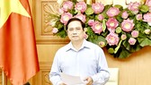 Thủ tướng Phạm Minh Chính phát biểu tại buổi làm việc giữa Thường trực Chính phủ với tập thể lãnh đạo Ban Dân vận Trung ương. Ảnh: VIẾT CHUNG