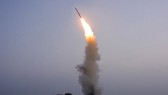Triều Tiên thử tên lửa. Ảnh: KCNA