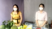 Các gian hàng trưng bày, giới thiệu sản phẩm ở hội nghị nối kết ngân hàng - doanh nghiệp tại huyện Hóc Môn