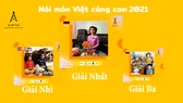 Trao giải cuộc thi Nói món Việt cùng con 2021