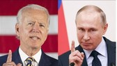 Tổng thống Nga Vladimir Putin và người đồng cấp Mỹ Joe Biden ngày 12-2-2022 đã điện đàm để thảo luận về tình hình liên quan đến Ukraine. Ảnh: AFP/TTXVN