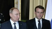 Tổng thống Pháp Emmanuel Macron và Tổng thống Nga Vladimir Putin. Nguồn: rianovosti