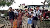 Evacuation in Myanmar (Source: EPA/VNA)