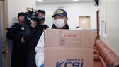 An officer from Korea Crime Scene Investigation works at Haenam Police Station in the southwestern town of Haenam, South Jeolla Province, on Dec. 28, 2018, after a suspect detained on suspicion of murdering a man killed himself inside a bathroom at a cell