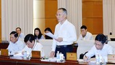 Thứ trưởng Bộ Công Thương Trần Quốc Khánh phát biểu tại Phiên họp (Nguồn: quochoi.vn)