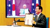 Thủ tướng Nhật Bản Kishida Fumio và Thủ tướng Australia Scott Morrison sau khi ký RAA