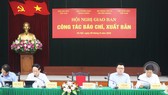 Quang cảnh hội nghị giao ban công tác báo chí, xuất bản. Ảnh: hanoimoi.com