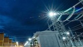 Trạm biến áp và đường dây 220/500kV kết hợp điện Mặt Trời Trung Nam - Thuận Nam. Ảnh: TTXVN