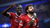 Sadio Mane (trái) và Mo Salah ở Liverpool.