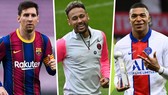 Leo Messi, Neymar và Kylian Mbappe