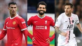 Cristiano Ronaldo , Mohamed Salah và Lionel Messi
