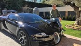 Chiếc siêu xe Bugatti Veyron của Ronaldo đã bị hư hại nhiều ở đầu xe