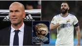 Zinedine Zidan và Karim Benzema