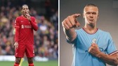 Virgil van Dijk chống lại Erling Haaland