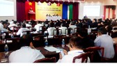 Toàn cảnh Hội nghị Diễn đàn xúc tiến thương mại - đầu tư và du lịch Khu vực Tam giác phát triển Campuchia – Lào – Việt Nam trong khuôn khổ Hội nghị Ủy ban điều phối chung khu vực Tam giác phát triển 3 nước lần thứ 11.  ​