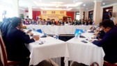 Quang cảnh Hội nghị Quan chức Cấp cao Som Khu vực Tam giác phát triển Campuchia - Lào - Việt Nam sáng 19- 12    ​  ​