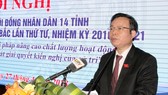 Phó Chủ tịch Quốc hội Phùng Quốc Hiển phát biểu tại hội nghị