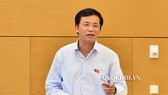 Tổng Thư ký, Chủ nhiệm Văn phòng Quốc hội Nguyễn Hạnh Phúc phát biểu tại phiên họp 