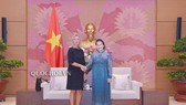Chủ tịch Quốc hội Nguyễn Thị Kim Ngân đón tiếp Phó Chủ tịch Ủy ban châu Âu, Đại diện cấp cao của EU về chính sách đối ngoại và an ninh Federica Mogherini