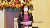 Chủ tịch Quốc hội Nguyễn Thị Kim Ngân phát biểu tại phiên họp. Ảnh: Quochoi.vn