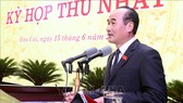 Ông Vũ Xuân Cường giữ chức vụ Chủ tịch HĐND tỉnh Lào Cai khóa XVI, nhiệm kỳ 2021 - 2026. Ảnh: TTXVN