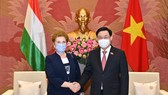 Chủ tịch Quốc hội Vương Đình Huệ tiếp Phó Chủ tịch thứ nhất Quốc hội Hungary Márta Mátrai 