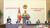 Phó Chủ tịch Quốc hội Nguyễn Đức Hải điều hành phiên họp. Ảnh: VIẾT CHUNG