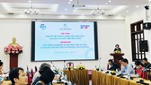 Bà Trần Thị Hồng Minh, Viện trưởng Viện Nghiên cứu Quản lý kinh tế Trung ương phát biểu khai mạc hội thảo