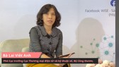 Bà Lại Việt Anh, Phó Cục trưởng Cục Thương mại điện tử và kỹ thuật số (Bộ Công thương) chia sẻ tại Hội chợ trực tuyến ngày 5-12