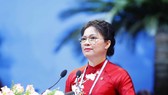 Bà Hà Thị Nga tái đắc cử Chủ tịch Hội LHPN Việt Nam. Ảnh: VIẾT CHUNG