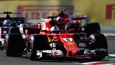 Xe của Vettel trên đường đua