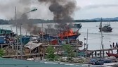 Tàu cá cháy rụi, thiệt hại hàng tỷ đồng