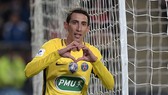 Angel Di Maria ăn mừng cú đúp vào lưới Rennes. Ảnh: Getty Images.