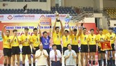 Đội Sanest Khánh Hòa đã vô địch cúp Hùng Vương 2017 và là ứng viên vô địch siêu cúp năm nay. Ảnh: HÀ QUỐC