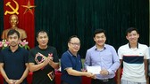 Ông Trần Gia Thái (giữa) vẫn là ứng viên được bầu làm Chủ tịch Liên đoàn bóng bàn Việt Nam tại nhiệm kỳ 6. Ảnh: NGỌC HẢI